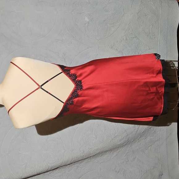 2 Piece Raunchy, Sexy Red Robe & Chemise Set - Picture 10 of 12